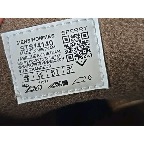 Sperry Brewster Duck Boots Men's Brown Waterproof Casual STS14140 Size 8.5 - Picture 9 of 10